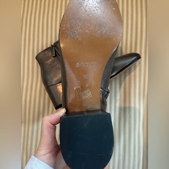 Bianca Di Silver Metallic Leather Ankle Booties - Picture 4 of 7